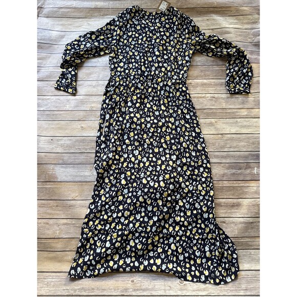 NEW $113 Joules Chloe Print Wrap Dress - Navy Leopard/ Animal Print Size 8 - Picture 10 of 10